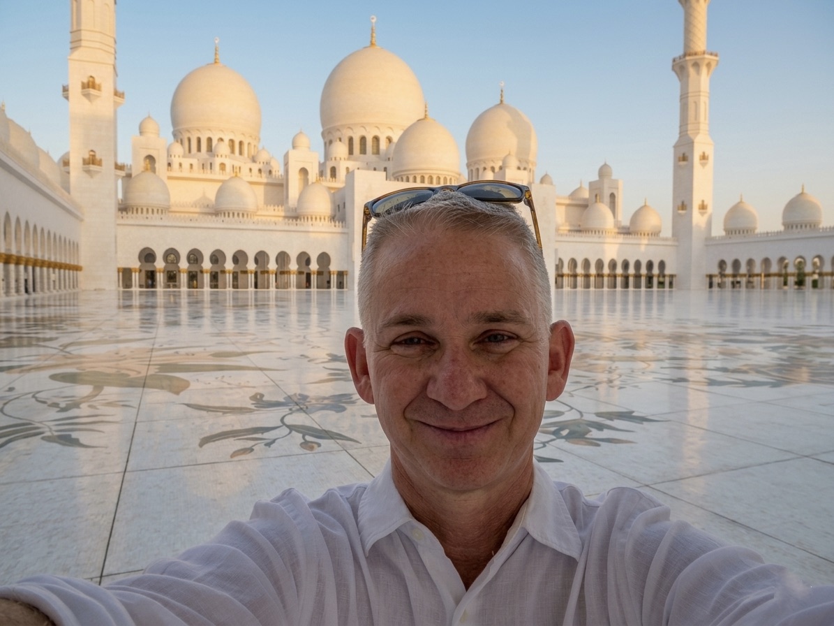 Light and architecture at the Sheikh Zayed Grand Mosque in Abu Dhabi