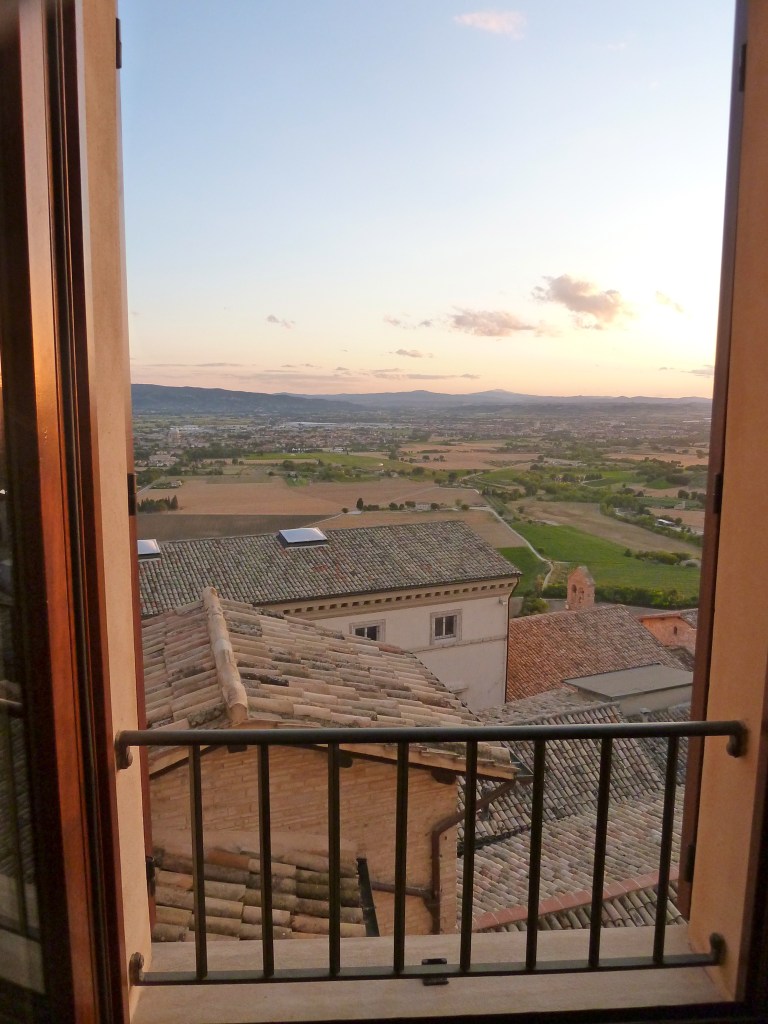 Assisi valley from convent room